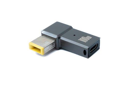 SYSTEM-S USB 3.1 millistykki af gerð C karlkyns í rétthyrndan 10,0 x 6,0 mm kvenkyns í gráu