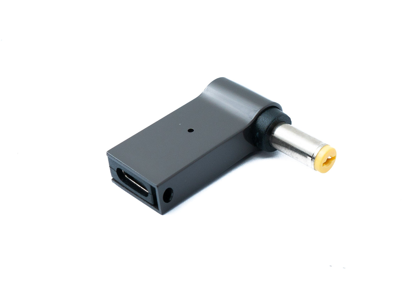 SYSTEM-S USB 3.1 adapter type C male to DC 20V 5.5 x 1.7 mm female in gray