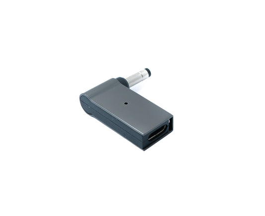 SYSTEM-S USB 3.1 millistykki af gerð C karlkyns í DC 20V 4.0 x 1.7 mm kvenkyns í gráu
