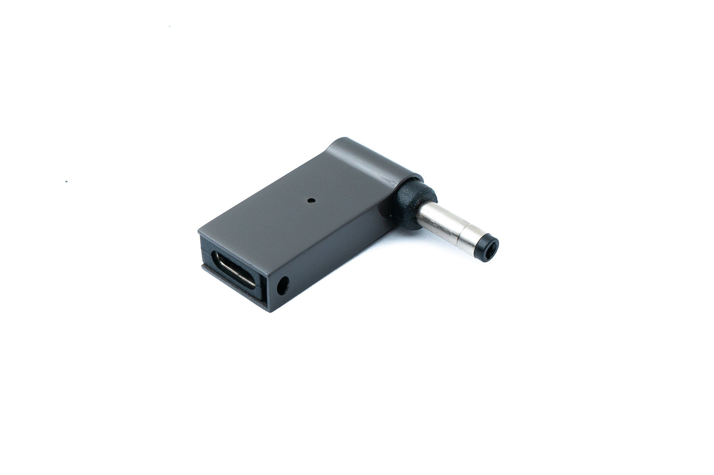 SYSTEM-S USB 3.1 millistykki af gerð C karlkyns í DC 20V 4.0 x 1.7 mm kvenkyns í gráu