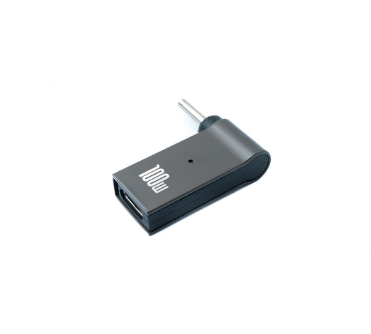 SYSTEM-S USB 3.1 millistykki af gerðinni C karlkyns í DC 20V 2,7 x 0,7 mm kvenkyns í gráu
