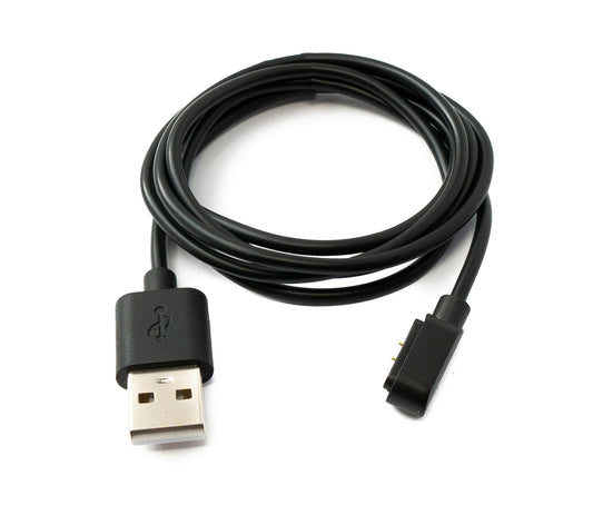 SYSTEM-S USB 2.0 snúra, 100 cm hleðslusnúra fyrir Xiaomi Haylou GS LS09A snjallúr, svört