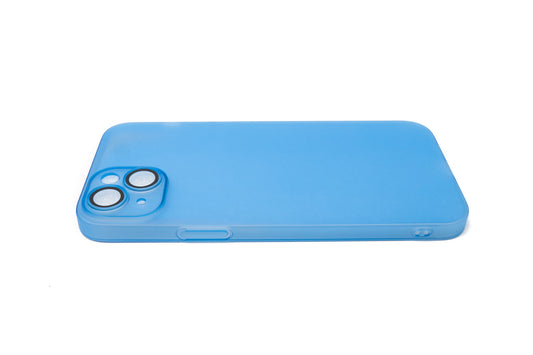 SYSTEM-S protective case shockproof scratch-resistant in blue matte case for iPhone 14 Plus