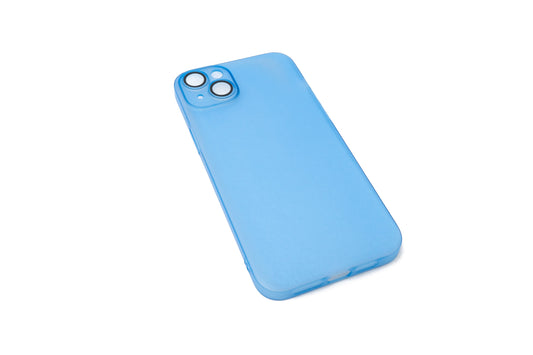 SYSTEM-S protective case shockproof scratch-resistant in blue matte case for iPhone 14 Plus