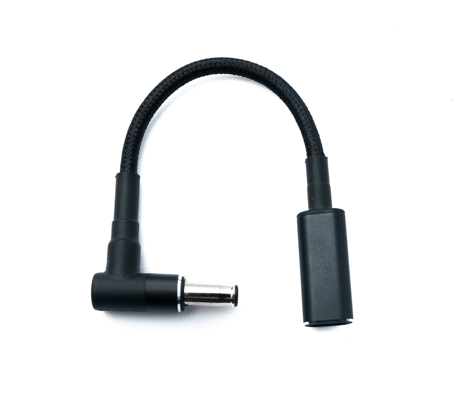 SYSTEM-S DC 20V snúra 15 cm 5,5 x 3,0 tengi í USB 3.1 Type C tengi, fléttaður vinkull