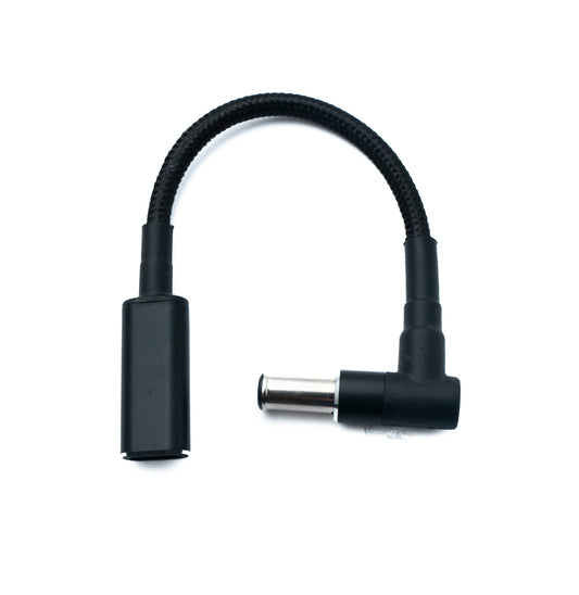 SYSTEM-S DC 20V snúra 15 cm 6.0 x 1.4 tengi í USB 3.1 Type C tengi fléttað vinklað