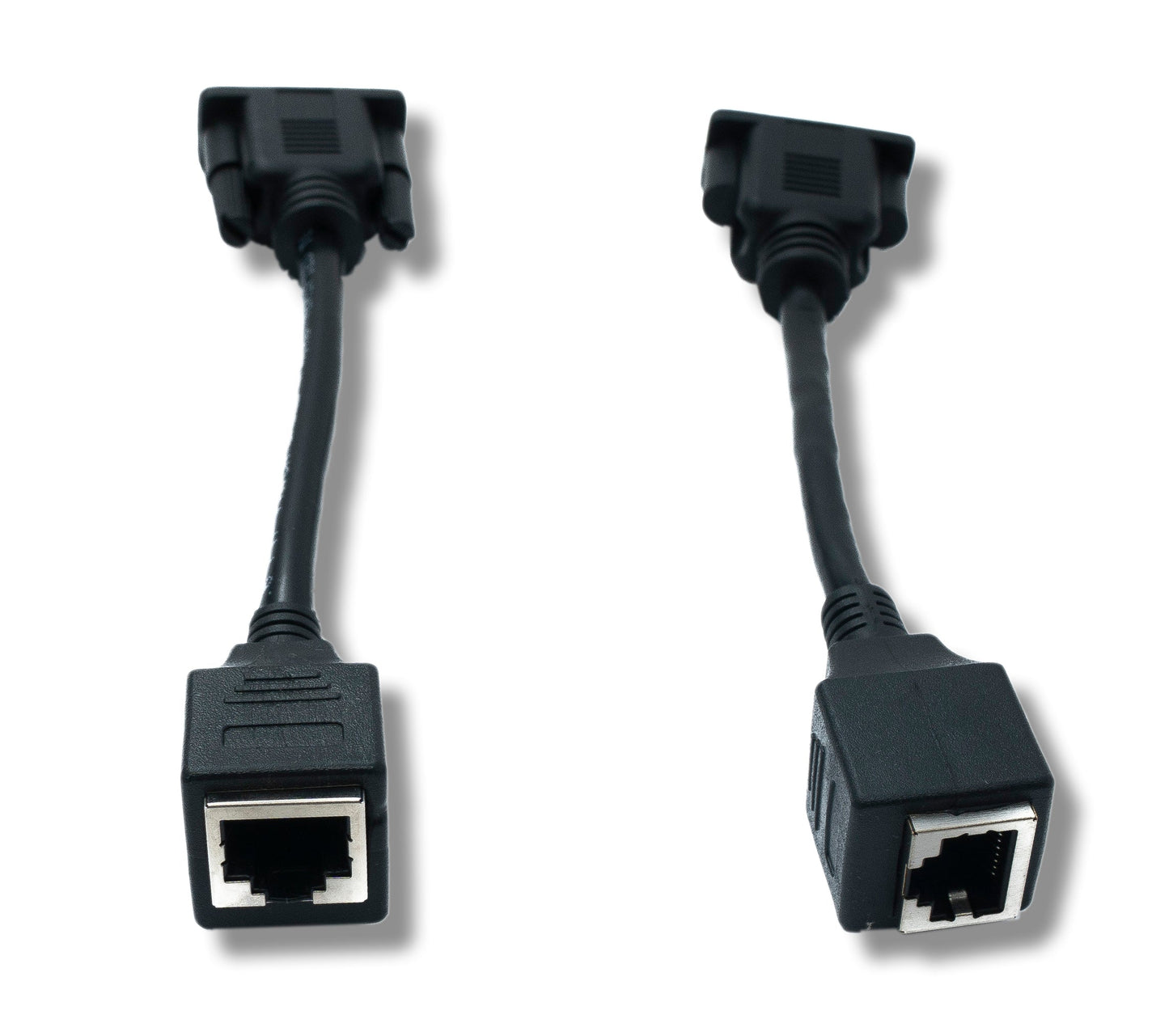SYSTEM-S Ethernet VGA yfir IP breytir 2x 15 cm VGA í LAN RJ45 tengi 20 m drægni