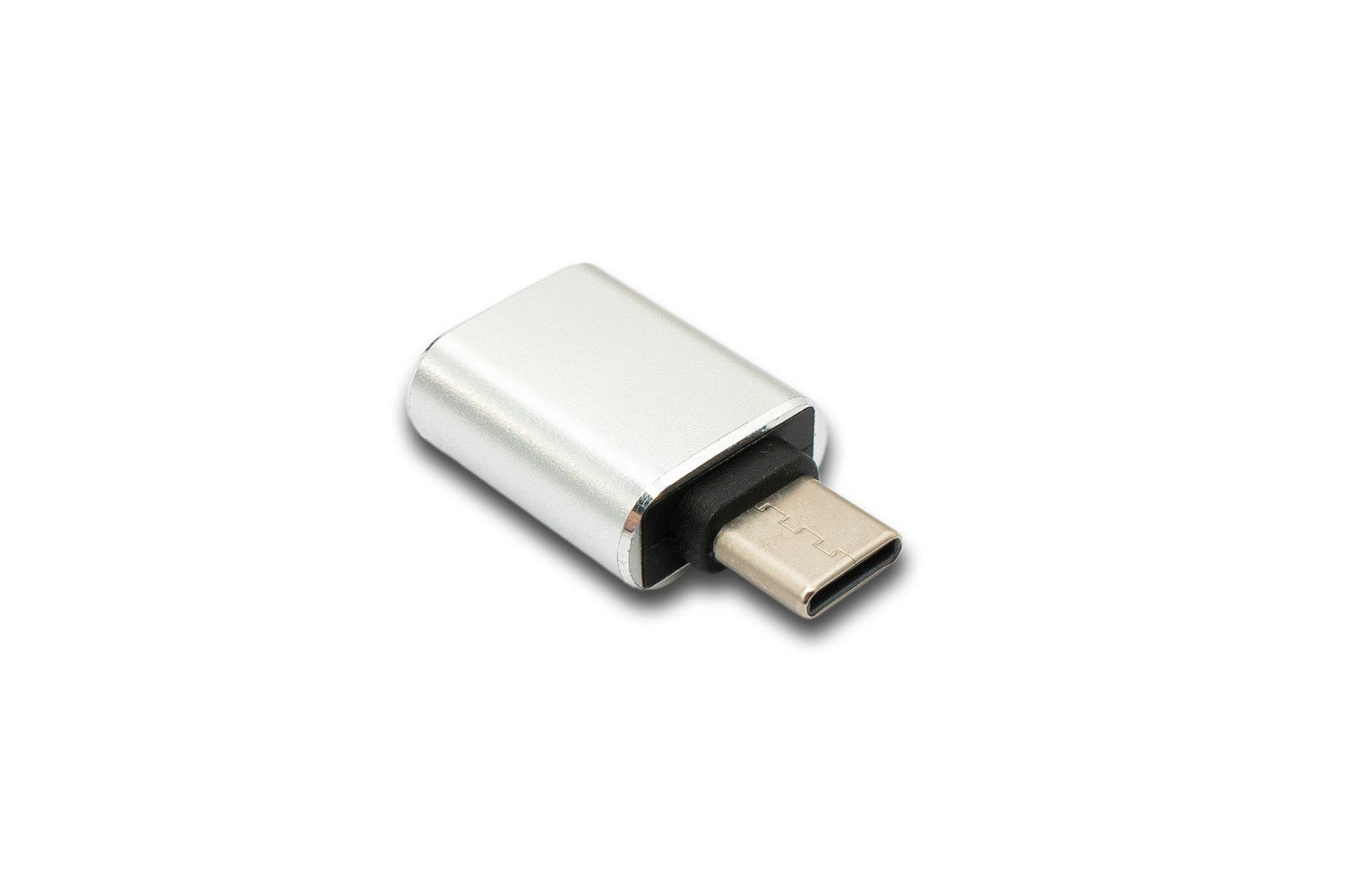 SYSTEM-S USB 3.1 adapter type C male to 3.0 A female with indicator light 5 Gbit/s 100W in anthracite