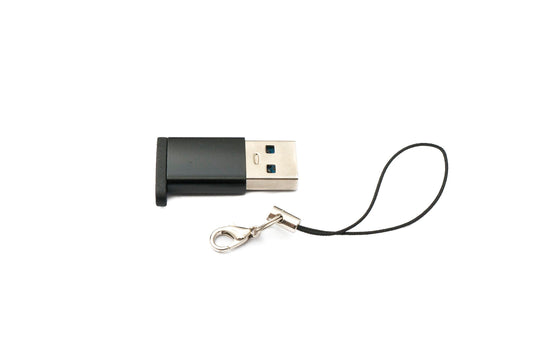 SYSTEM-S USB 3.1 millistykki Tegund C kvenkyns í 3.0 A karlkyns lykkja 5 Gbit/s 100W í svörtu