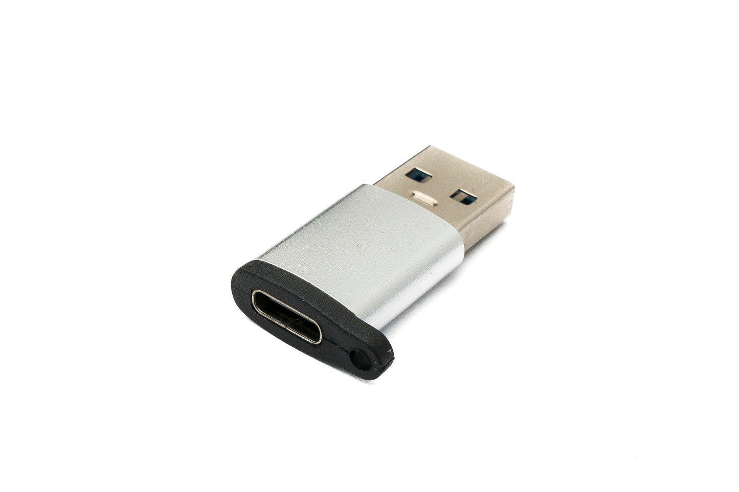 SYSTEM-S USB 3.1 adapter type C female to 3.0 A male loop 5 Gbit/s 100W in anthracite