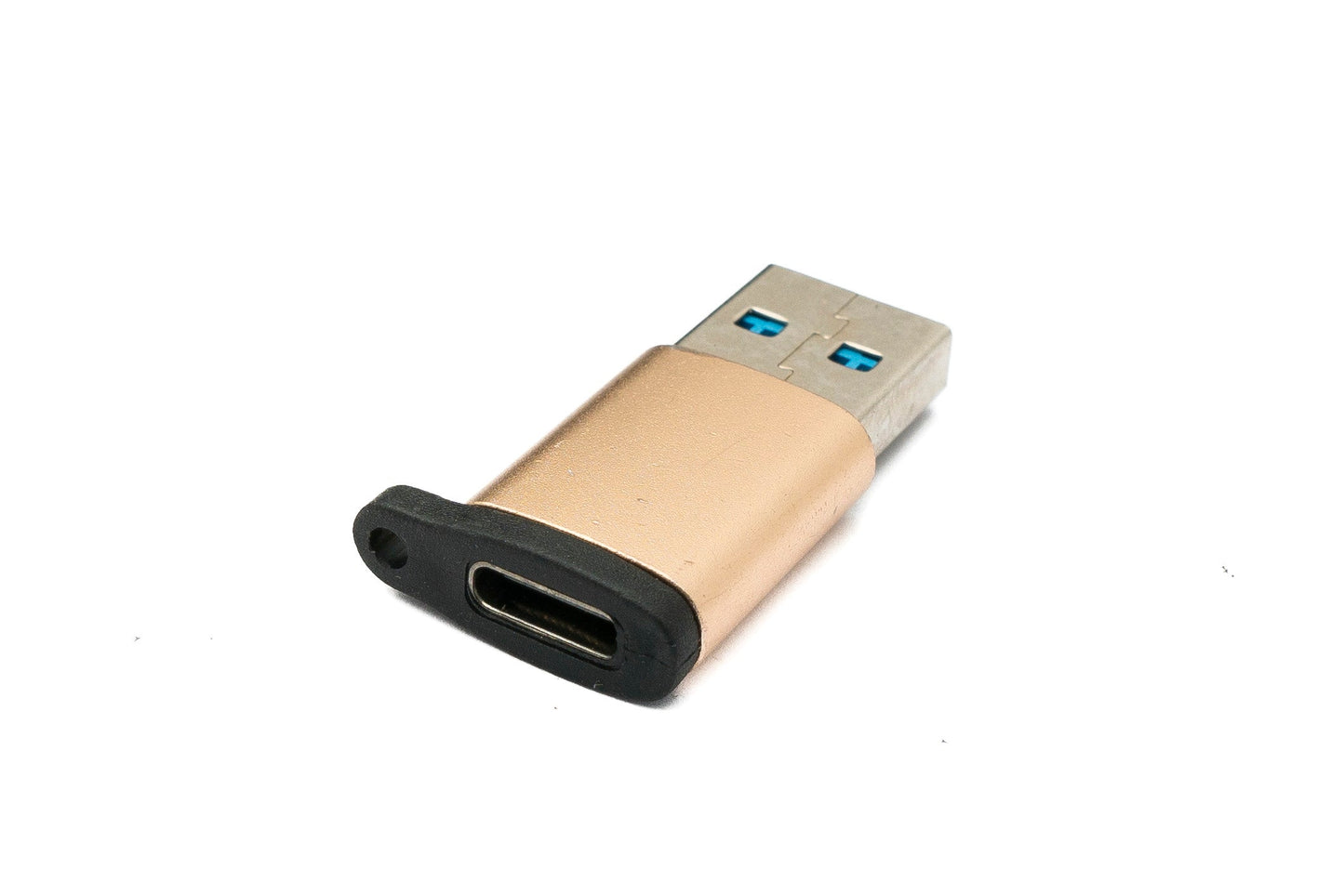 SYSTEM-S USB 3.1 Adapter Typ C Buchse zu 3.0 A Stecker Schlaufe 5 Gbit/s 100W in Rosa Gelb