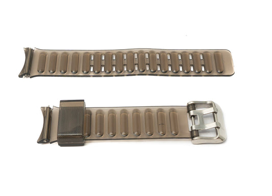 SYSTEM-S 20 mm TPU strap for Samsung Galaxy Watch 5 4 Smartwatch Transparent Black