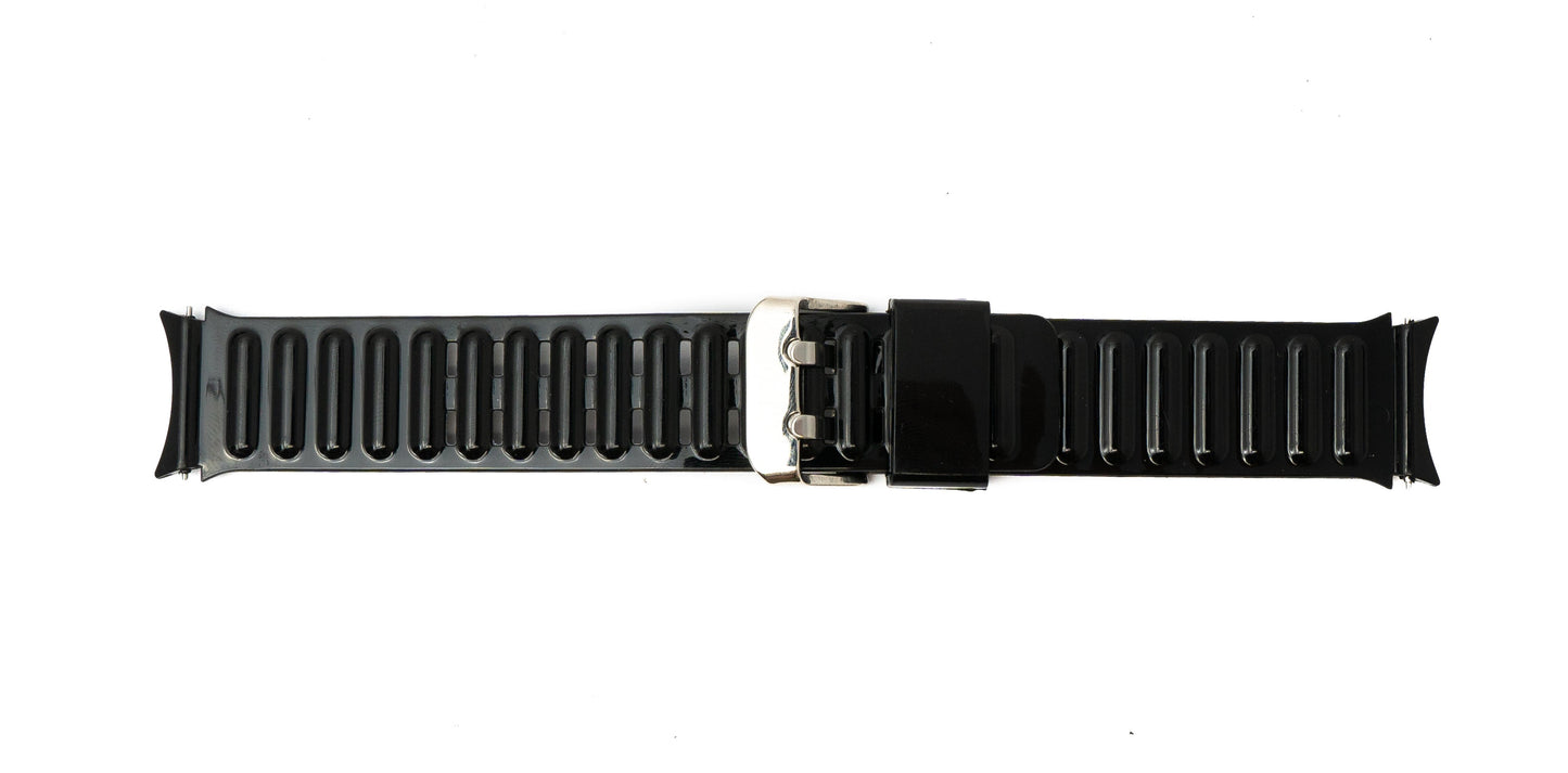 SYSTEM-S 20 mm TPU ól fyrir Samsung Galaxy Watch 5 4 snjallúr í svörtu