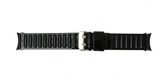 SYSTEM-S 20 mm TPU ól fyrir Samsung Galaxy Watch 5 4 snjallúr í svörtu