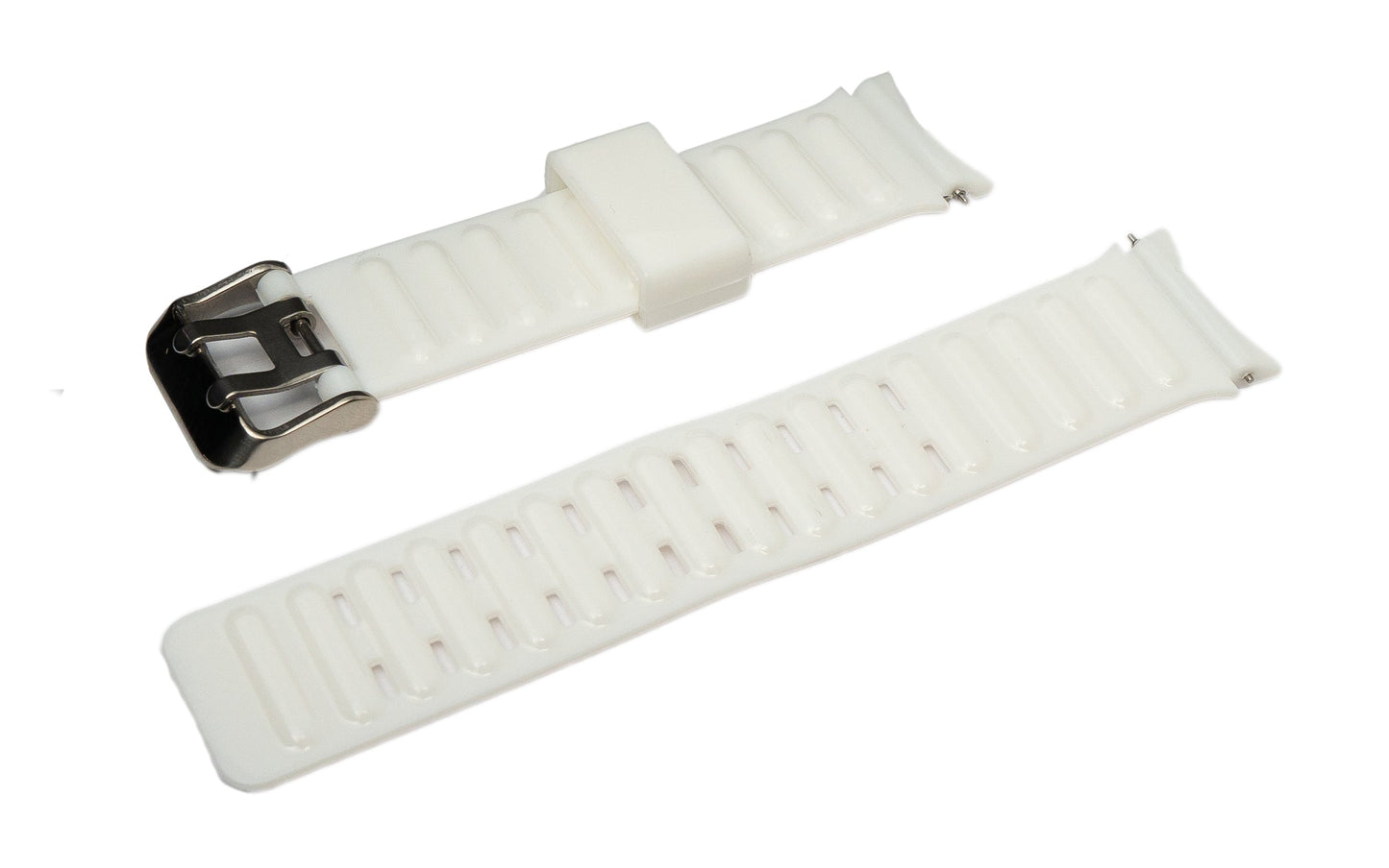 SYSTEM-S 20 mm TPU ól fyrir Samsung Galaxy Watch 5 4 snjallúr í hvítu