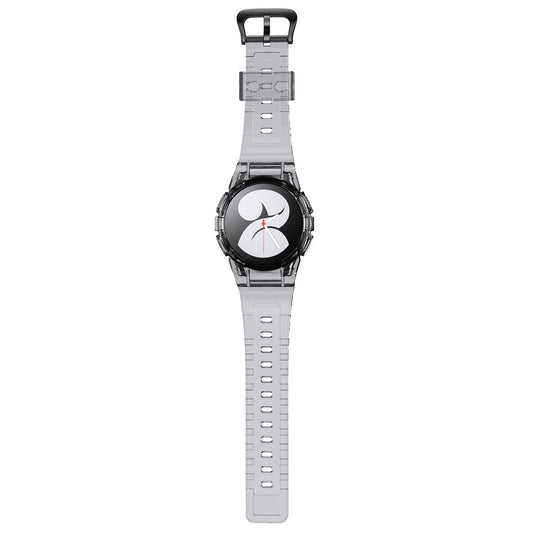 SYSTEM-S case and strap 40 mm TPU for Samsung Galaxy Watch 5 4 in Black Transparent