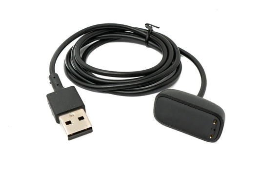 SYSTEM-S USB 2.0 cable 96 cm charging cable for Fitbit Luxe Charge 5 Smartwach in black