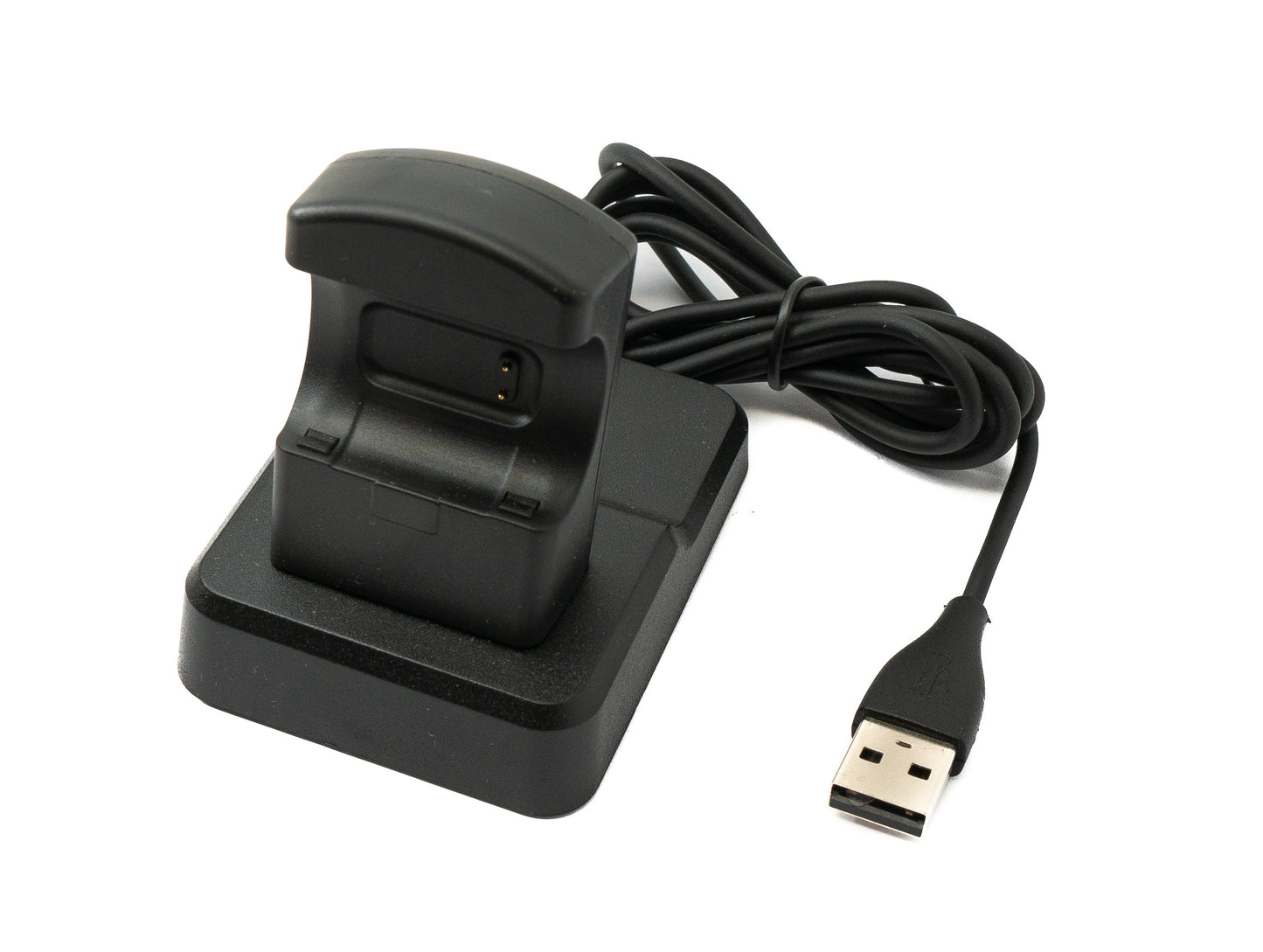 SYSTEM-S USB 2.0 snúra, 120 cm hleðslustöð fyrir Fitbit Charge 3 snjallúr, svört