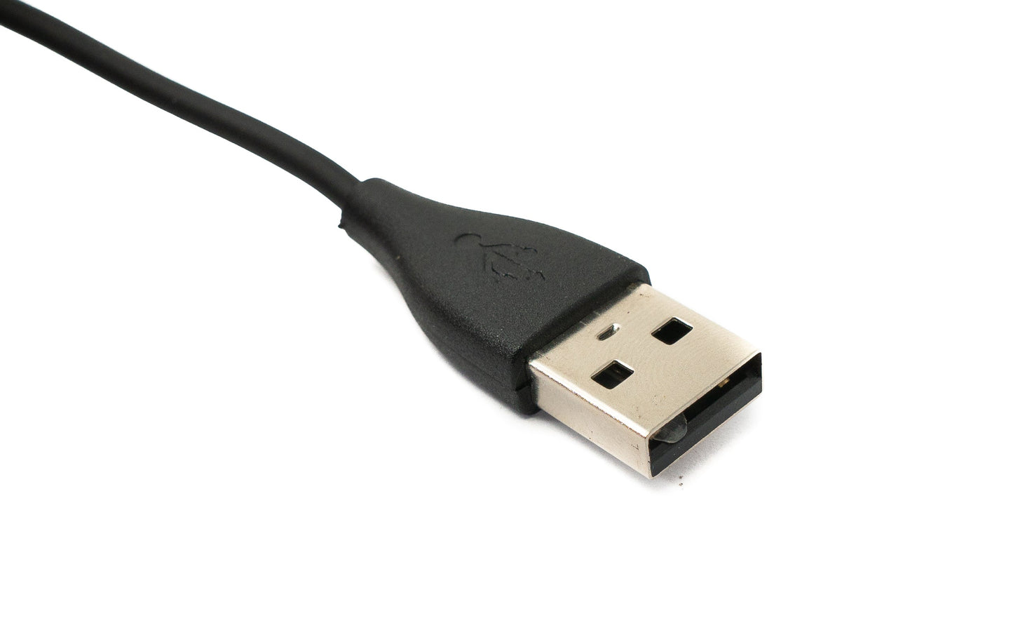 SYSTEM-S USB 2.0 snúra, 120 cm hleðslustöð fyrir Fitbit Charge 3 snjallúr, svört