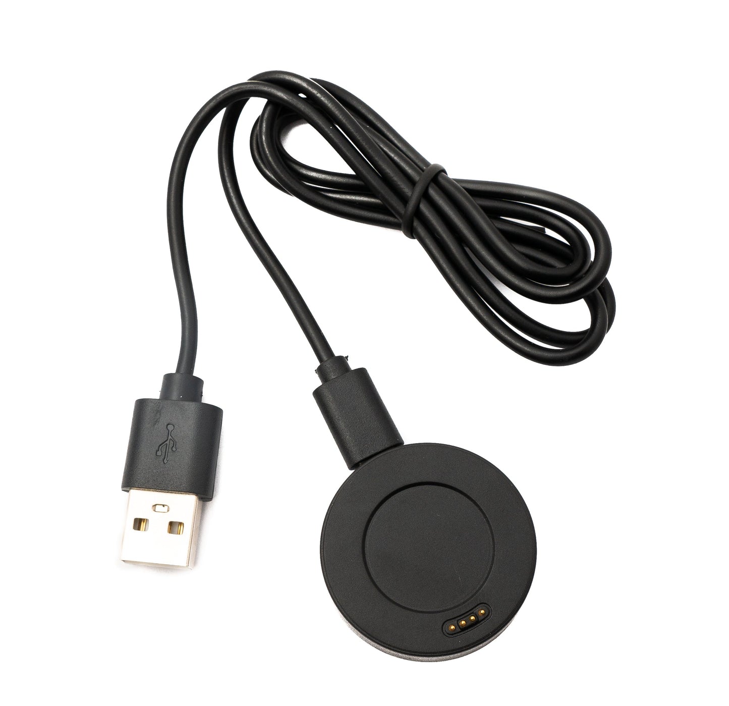 SYSTEM-S USB 2.0 snúra 80 cm hleðslustöð fyrir Huawei Watch 1 snjallúr 5V í svörtu