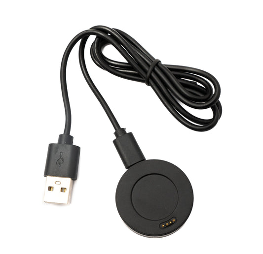 SYSTEM-S USB 2.0 snúra 80 cm hleðslustöð fyrir Huawei Watch 1 snjallúr 5V í svörtu