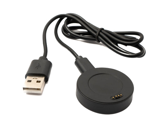 SYSTEM-S USB 2.0 snúra 80 cm hleðslustöð fyrir Huawei Watch 1 snjallúr 5V í svörtu