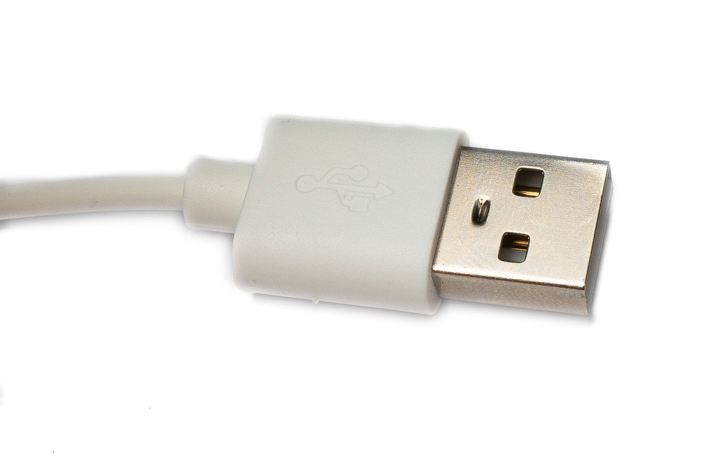 SYSTEM-S USB 2.0 snúra 100 cm hleðslustöð fyrir Huawei Watch 2 snjallúr 5V í hvítu