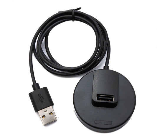 SYSTEM-S USB 2.0 snúra 93 cm hleðslustöð fyrir Huawei Watch Dream Honor Band 5i í svörtu