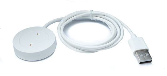 SYSTEM-S USB 2.0 cable 100 cm charging station for Xiaomi Haylou RS3 LS04 Smartwatch in white