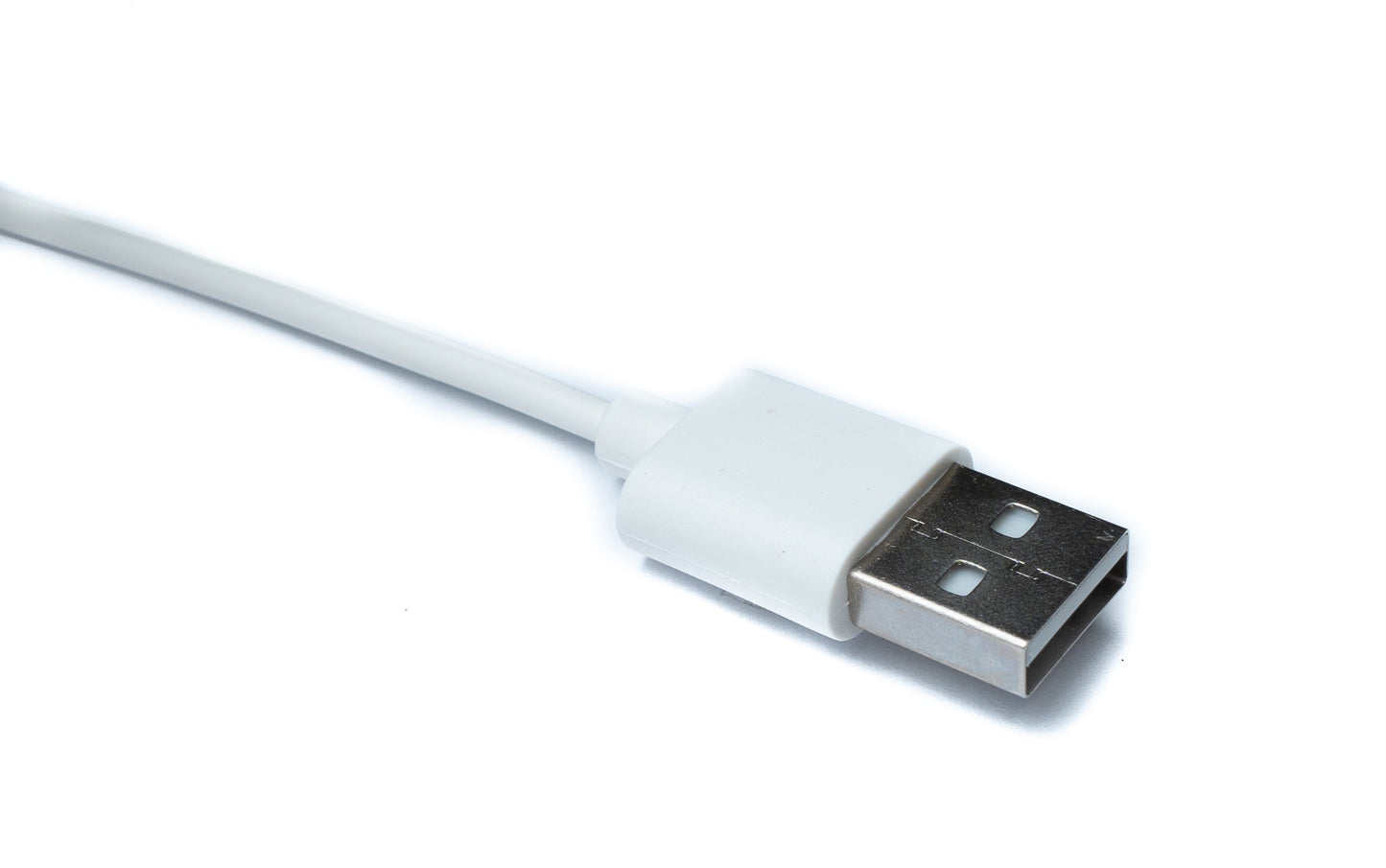 SYSTEM-S USB 2.0 snúra 100 cm hleðslustöð fyrir Xiaomi Haylou RS3 LS04 snjallúr í hvítu