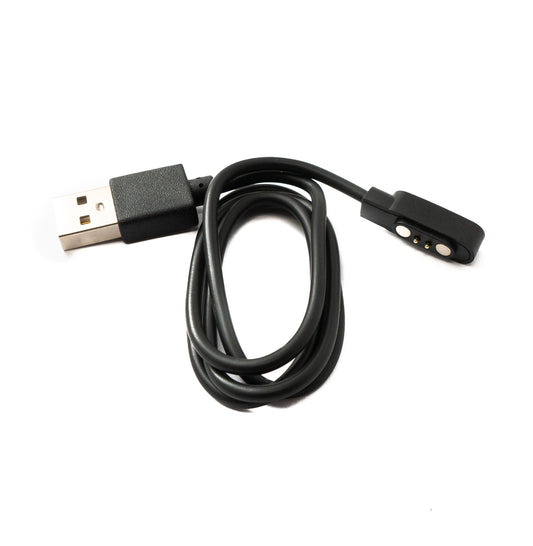 SYSTEM-S USB 2.0 snúra 60 cm hleðslusnúra fyrir Xiaomi Haylou GST LS09B í svörtu
