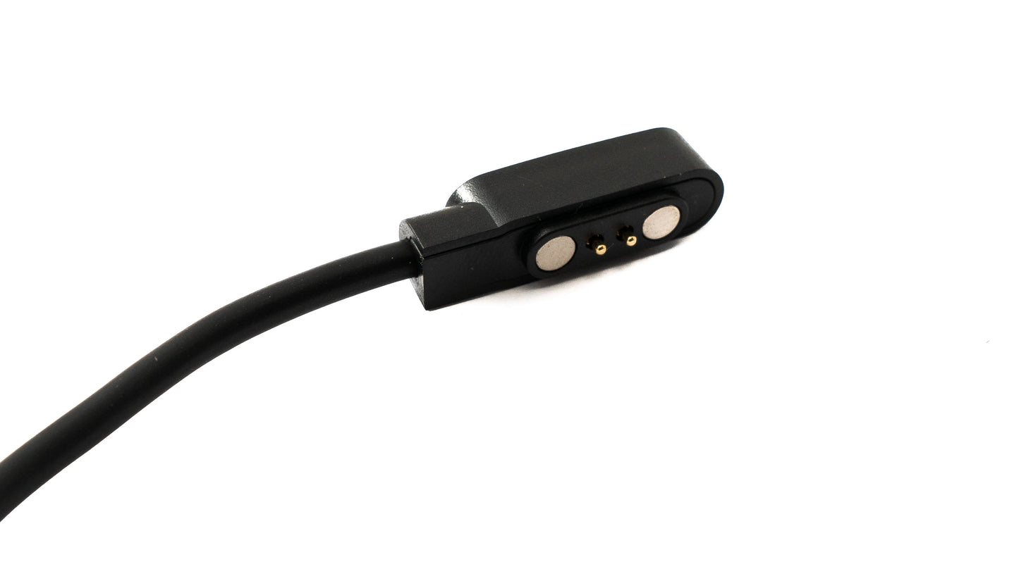 SYSTEM-S USB 2.0 snúra 60 cm hleðslusnúra fyrir Xiaomi Haylou GST LS09B í svörtu