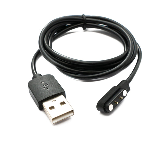 SYSTEM-S USB 2.0 cable 100 cm charging cable for Xiaomi Haylou RT2 LS10 in black