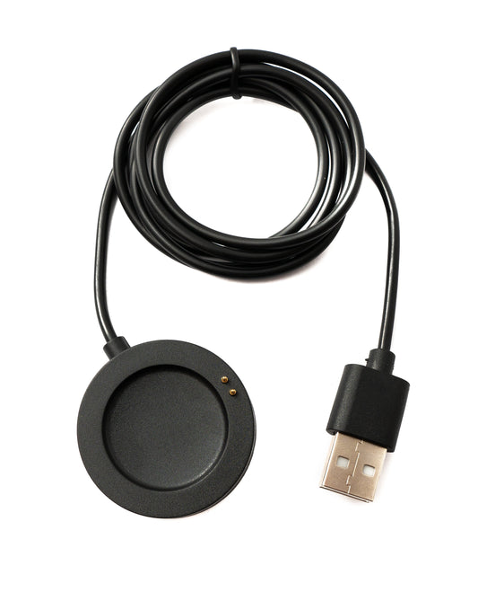 SYSTEM-S USB 2.0 snúra 100 cm hleðslustöð fyrir Xiaomi Watch S2 42 46 mm snjallúr svart