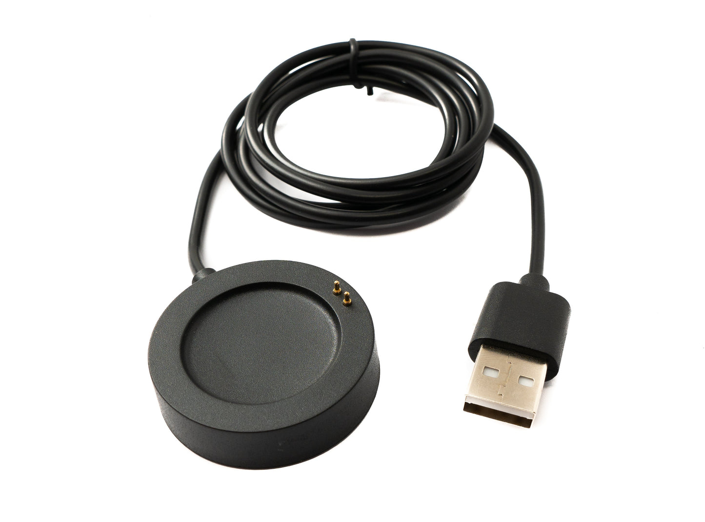 SYSTEM-S USB 2.0 snúra 100 cm hleðslustöð fyrir Xiaomi Watch S2 42 46 mm snjallúr svart
