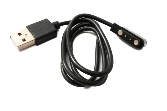 USB 2.0 snúra, 54 cm hleðslusnúra fyrir OnePlus Nord Watch 1, svört