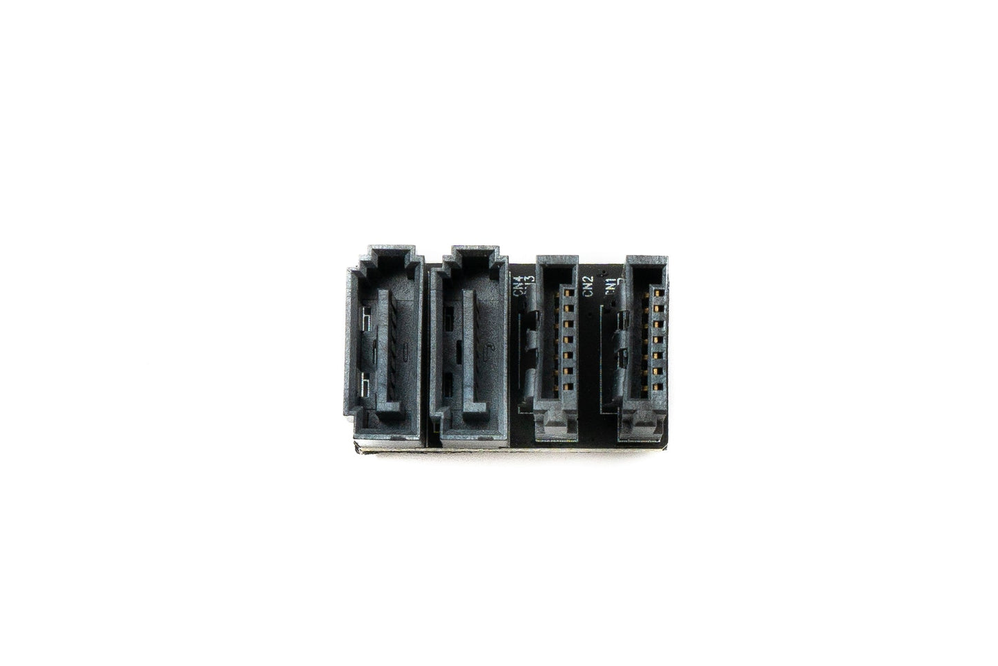 SYSTEM-S SATA UTurn Adapter 2x 7Pin Buchse zu 2x Stecker Kabel 360° für Mainboard SSD HDD