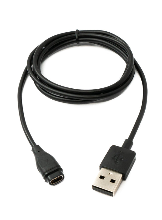 SYSTEM-S USB 2.0 snúra, 100 cm hleðslusnúra fyrir Coros snjallúr, svört