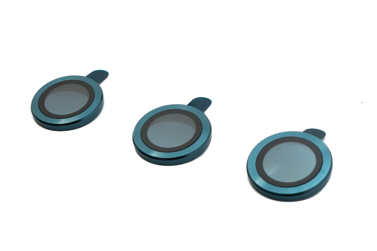 SYSTEM-S Camera Protection Lens Cover made of glass for iPhone 12 Pro Max in blue