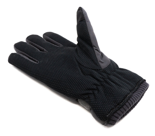 SYSTEM-S Anti-Slip Polyester Gloves for Smartphones Touch Screens in Grey