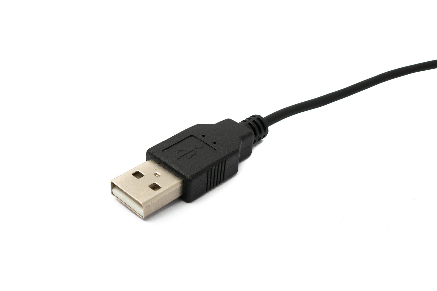 SYSTEM-S USB 2.0 Kabel 120 cm Typ A Stecker zu Mini B Stecker Spirale Winkel in Schwarz