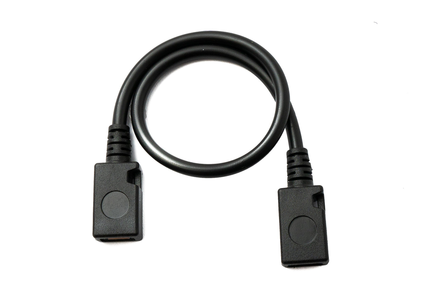 SYSTEM-S USB 2.0 snúra 15 cm Micro B kvenkyns í kvenkyns í svörtu