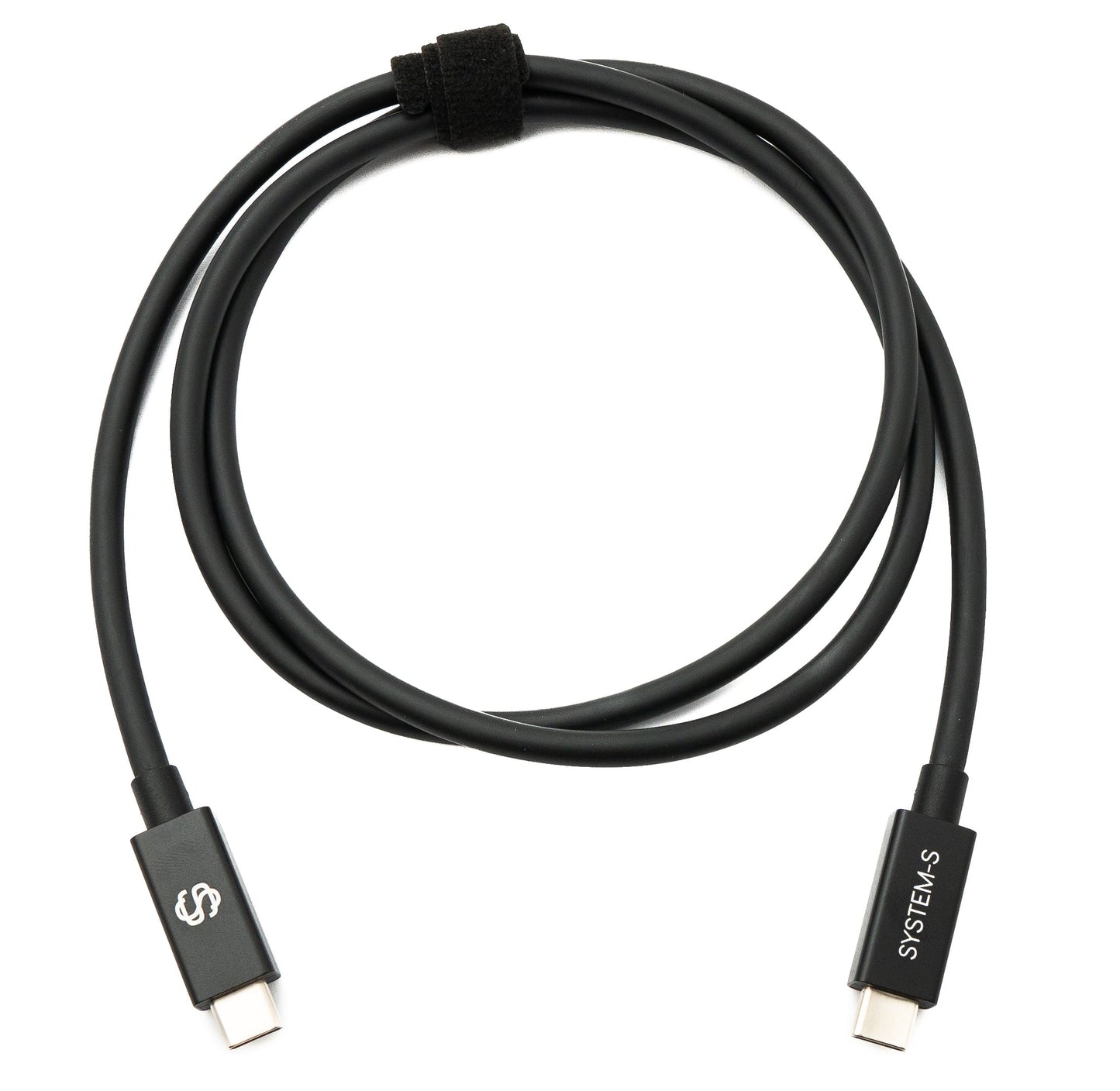 SYSTEM-S USB Thunderbolt 4 100 cm snúra af gerð C karlkyns í karlkyns 40 Gbit/s 240 W snúru millistykki