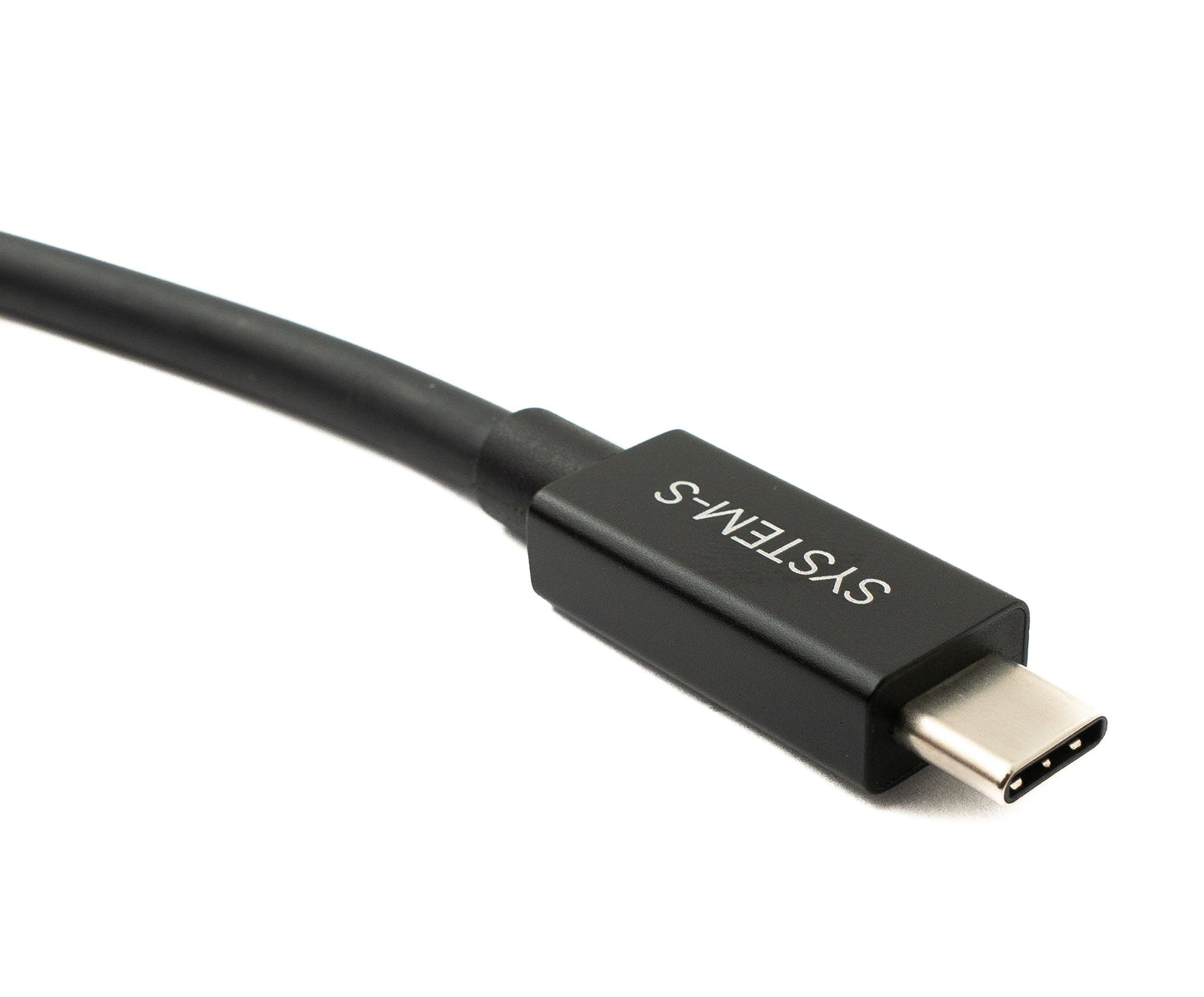 SYSTEM-S USB Thunderbolt 4 100 cm snúra af gerð C karlkyns í karlkyns 40 Gbit/s 240 W snúru millistykki