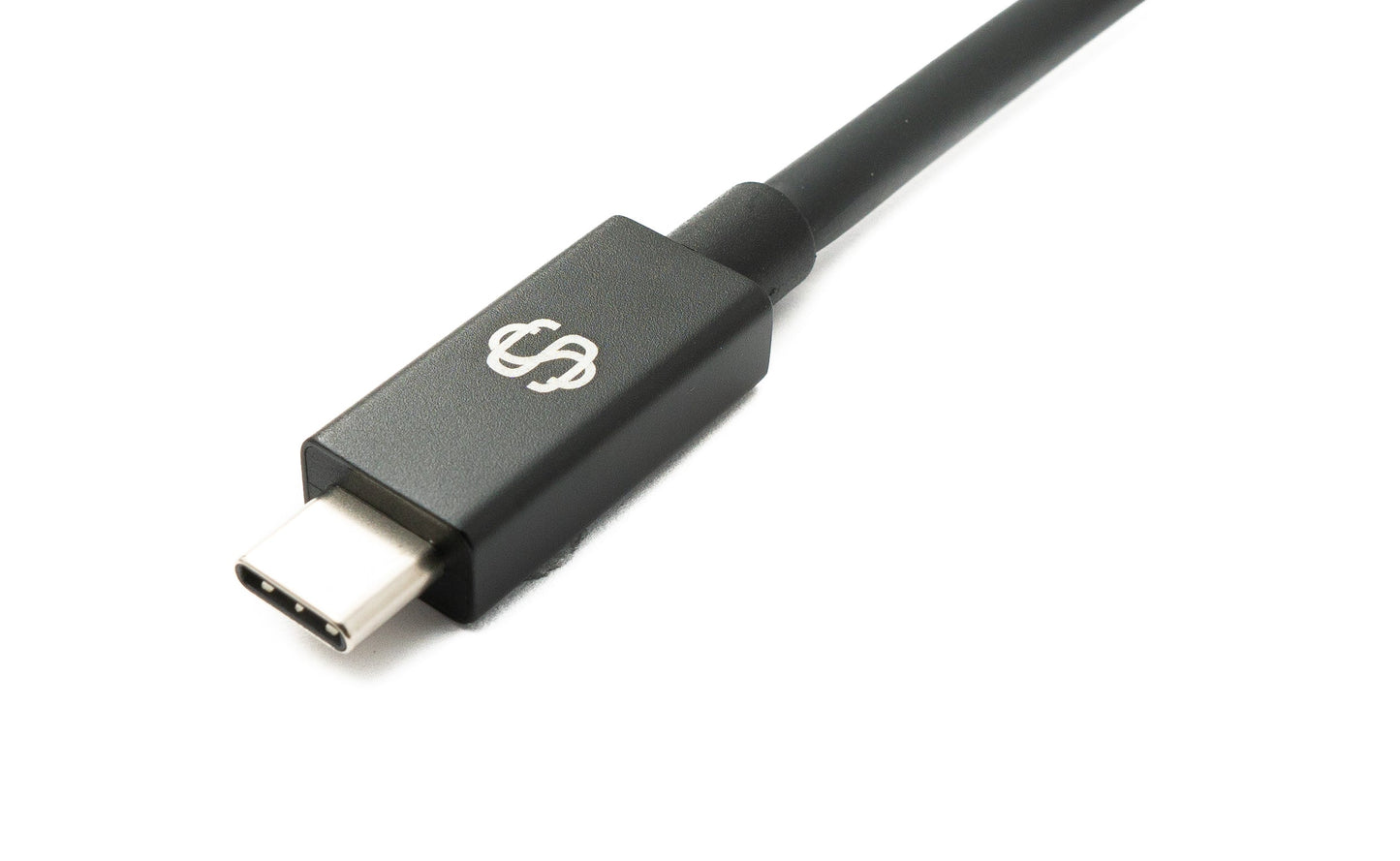 SYSTEM-S USB Thunderbolt 4 100 cm snúra af gerð C karlkyns í karlkyns 40 Gbit/s 240 W snúru millistykki