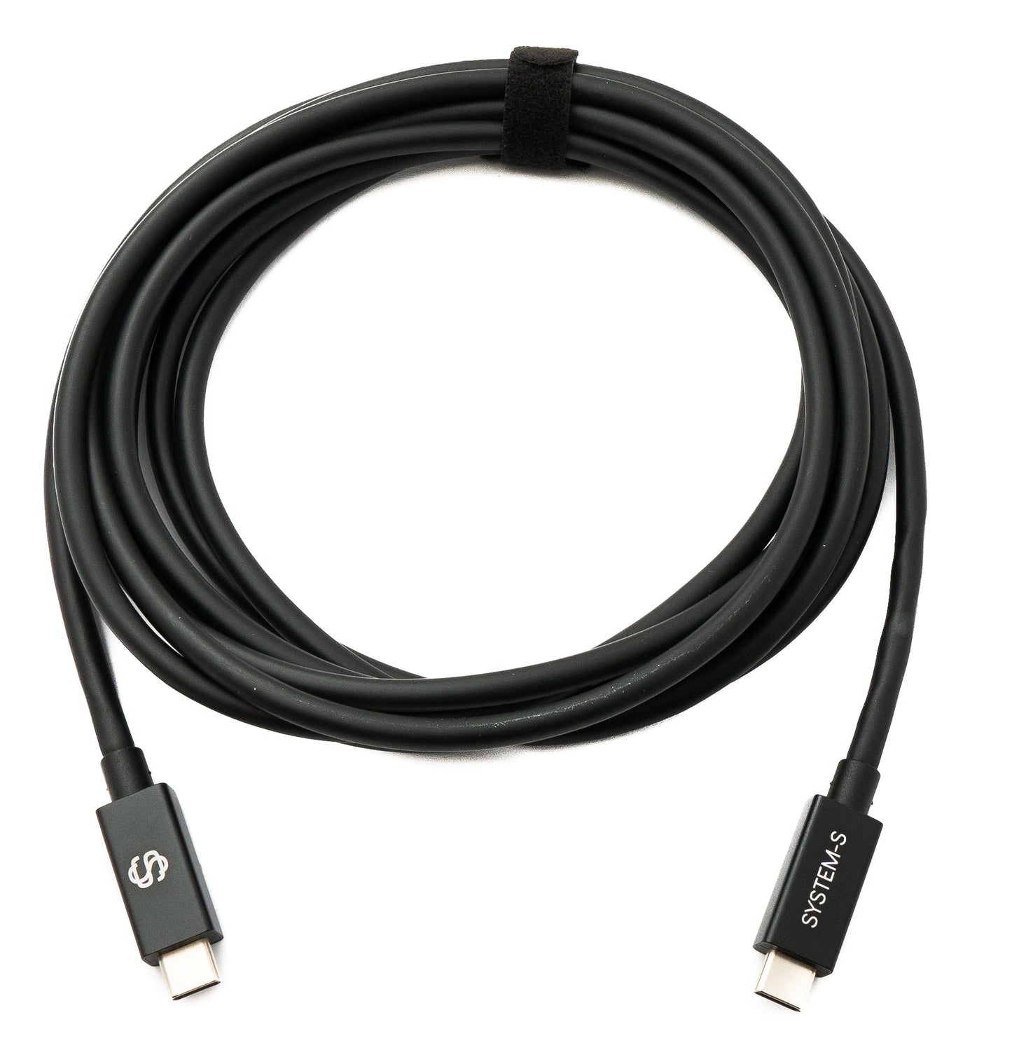 SYSTEM-S USB Thunderbolt 4 3 m snúra af gerð C karlkyns í karlkyns 40 Gbit/s 240 W snúru millistykki