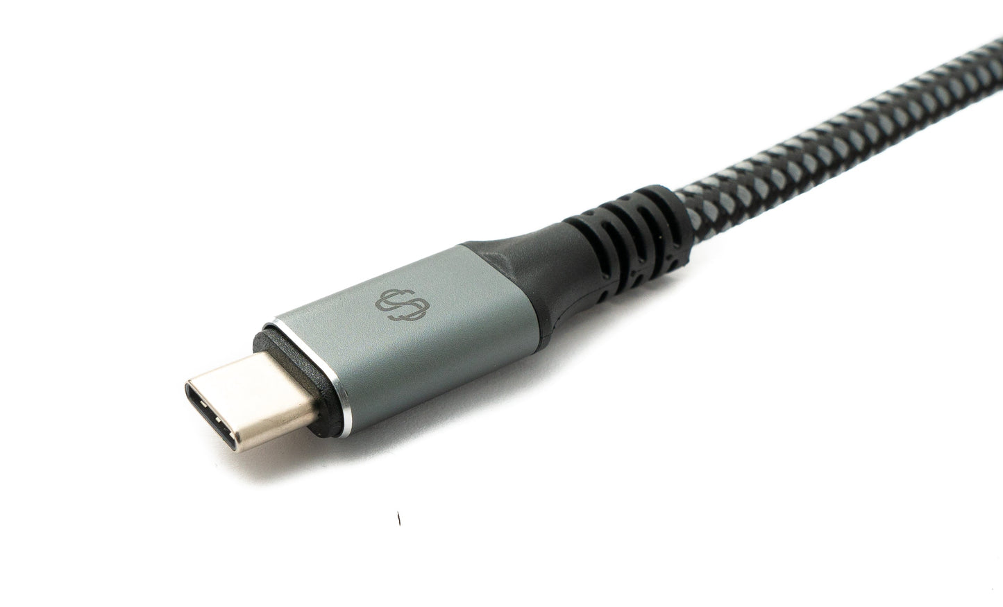 SYSTEM-S USB4 USB 80 cm snúra Tegund C karlkyns í karlkyns fléttuð 40 Gbit/s 240 W USB 4.0 snúra