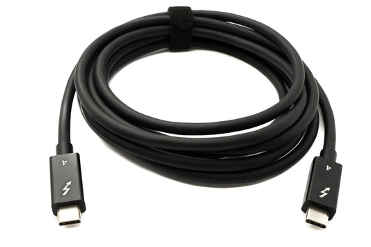 SYSTEM-S USB Thunderbolt 4 250 cm snúra af gerð C karlkyns í karlkyns 40 Gbit/s 240 W snúru millistykki