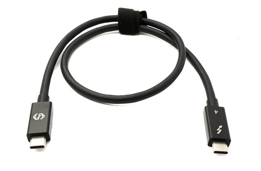 SYSTEM-S USB Thunderbolt 4 50 cm snúra af gerð C karlkyns í karlkyns 40 Gbit/s 240 W snúru millistykki