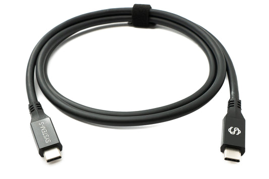 SYSTEM-S USB4 USB 100 cm Cable Type C Male to Male 40 Gbit/s 240 W USB 4.0 Cable